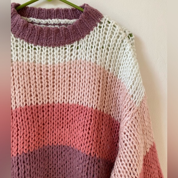 AMERICAN APPAREL striped drop shoulder sweater - Picture 3 of 4